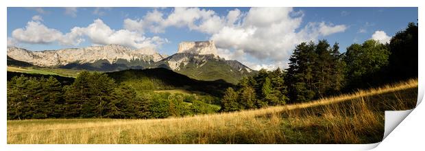 Mont Aiguille Vercors Massif Alps France Print by Sonny Ryse