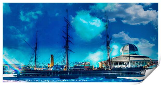 HMS Discovery in Dundee  Print by Wall Art by Craig Cusins