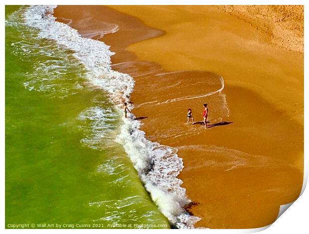 Algarve  Beach 1. Print by Wall Art by Craig Cusins