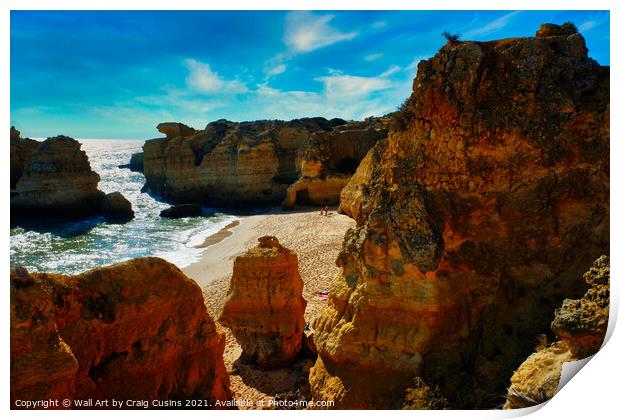 Algarve Beach 8 Print by Wall Art by Craig Cusins