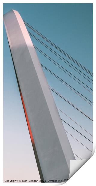 Millennium Bridge Up Close Print by Dan Beegan