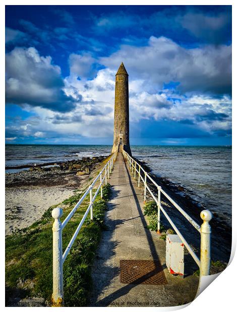 Chaine Memorial Tower, Larne, Northern Ireland Print by Matthew McGoldrick