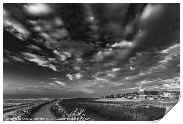 Cley In Summer Print by Andrew Bamforth