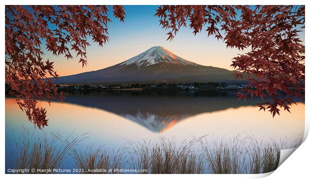Mount Fuji Print by Manjik Pictures