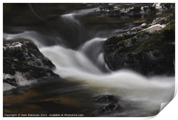 Flowing Water Print by Sam Robinson