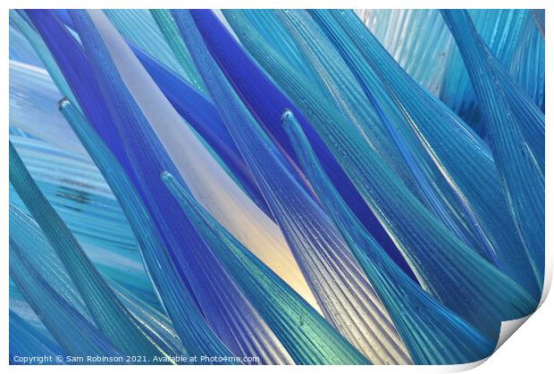Comet Glass Star Murano Glass Abstract Print by Sam Robinson