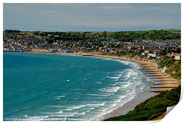 Swanage Bay, Dorset Print by Richard J. Kyte