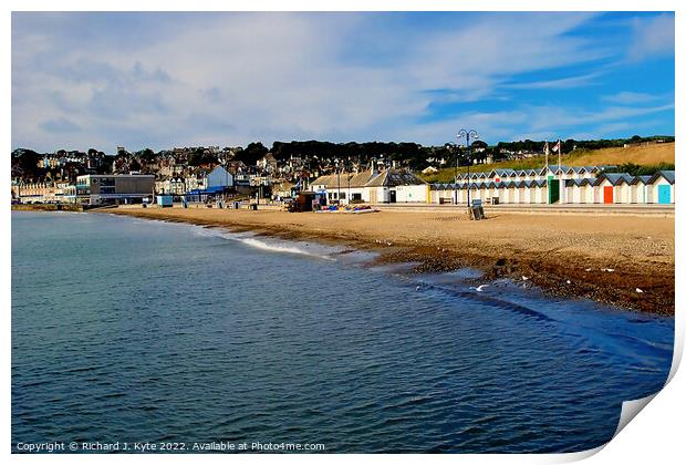 Swanage Seafront, Dorset Print by Richard J. Kyte