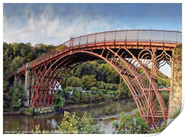 The first Ironbridge Print by Stephen Davis