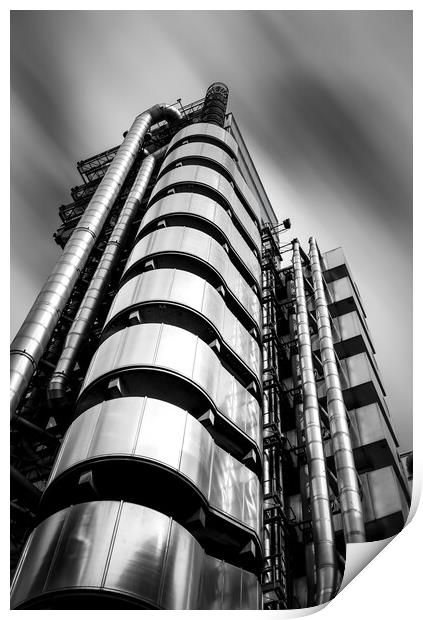 London Lloyds Insurance Building Print by Alan Le Bon