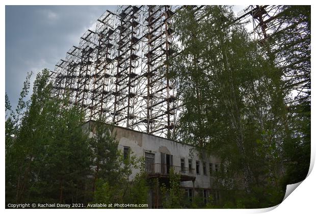 Chernobyl Surveillance Tower Print by Rachael Davey