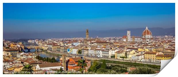 City of Florence Print by Margaret Ryan