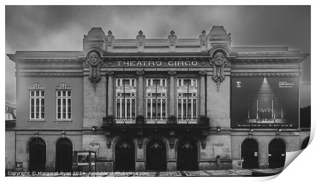 Theatre Circo Braga Print by Margaret Ryan