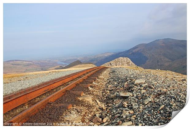 Railway to nowhere Print by Antony Robinson