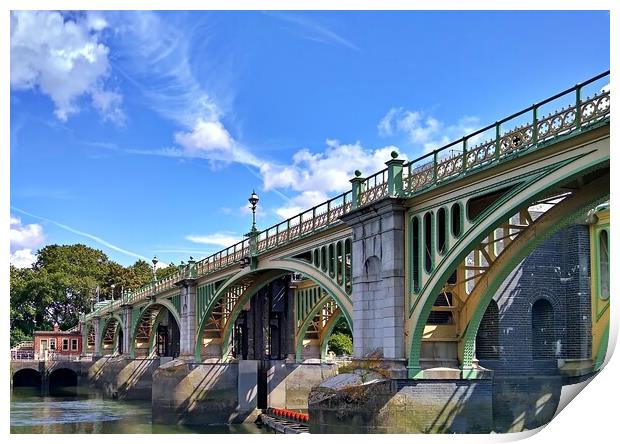 Richmond Lock and Footbridge Print by Antony Robinson