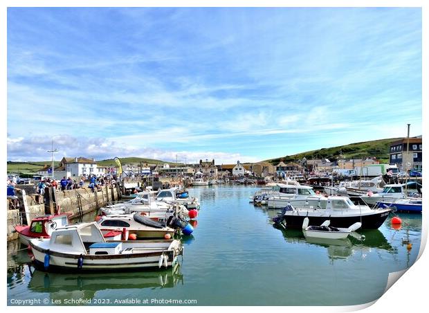 Westbay harbour  Print by Les Schofield