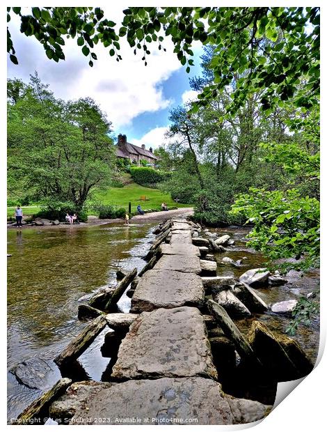 The Ancient River Crossing Print by Les Schofield