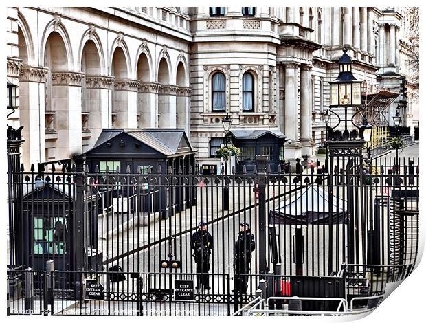 The Grandeur of Downing Street Print by Les Schofield