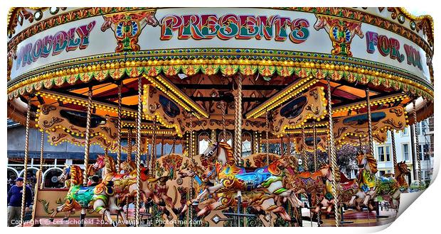 Carousel  Print by Les Schofield