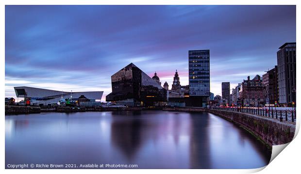 Canning Dock, Liverpool Print by Richie Brown