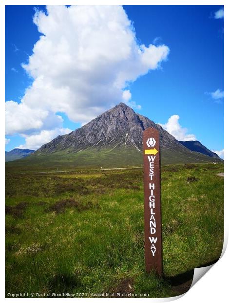 West Highland Way Print by Rachel Goodfellow