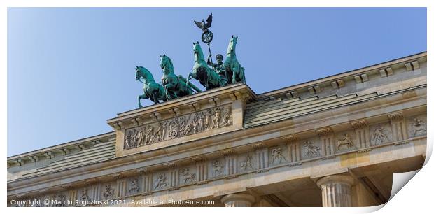 Brandenburg Gate in Berlin Germany Print by Marcin Rogozinski