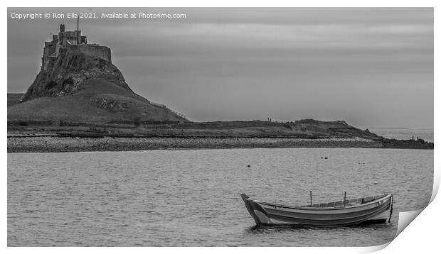 Holy Island: A Place of Calm and History Print by Ron Ella