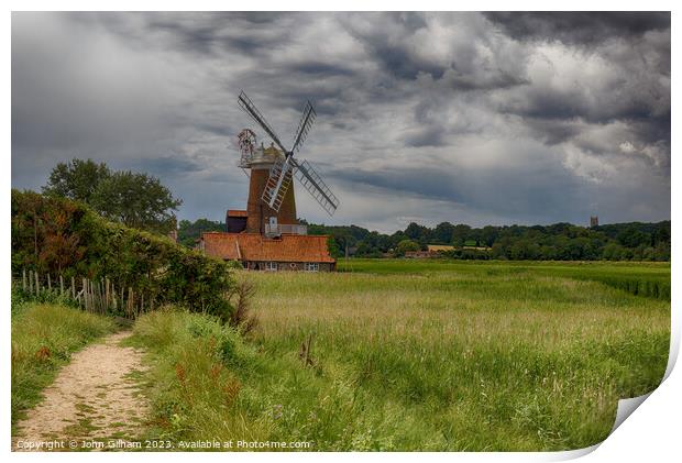 Cley Windmill, Cley, next the Sea, Holt, Norfolk,  Print by John Gilham