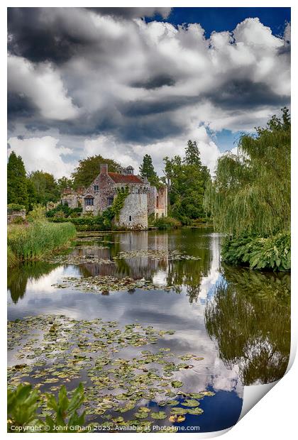 Scotney Castle Lamberhurst Kent England UK Print by John Gilham