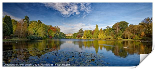 Autumn is approaching to an English Park  Print by John Gilham