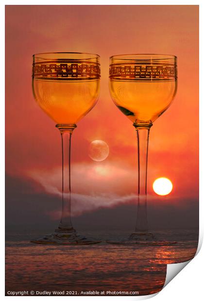 Celestial Glasses Print by Dudley Wood