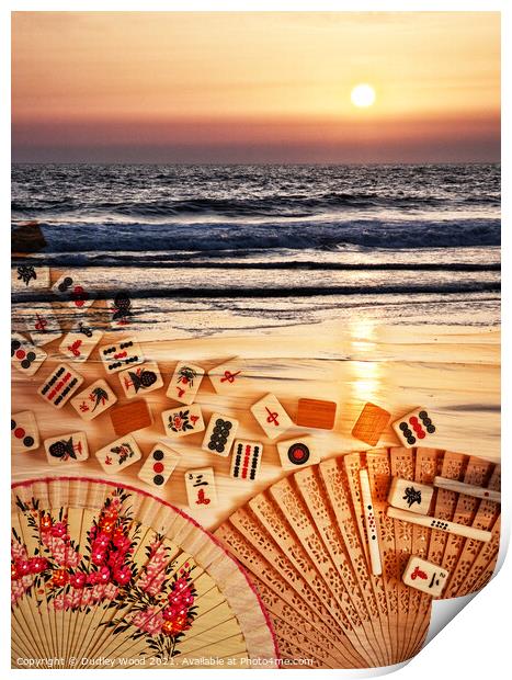 Majestic Mahjong Sunset Print by Dudley Wood