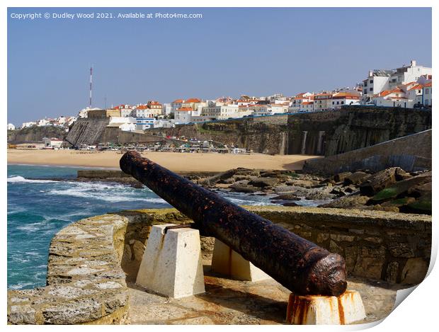 Majestic View of Ericeira Beach Print by Dudley Wood