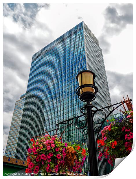 Towering Business Complex Print by Dudley Wood