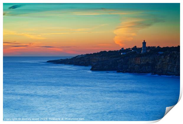 Cascais Bay sunset Print by Dudley Wood