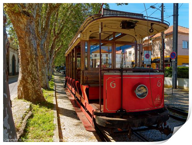 Red tram 2 Print by Dudley Wood