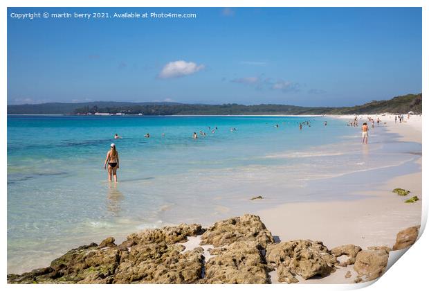 Hyams Beach New South Wales,Australia Print by martin berry