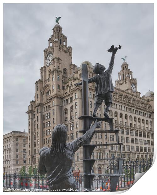 Liverpool Blitz Memorial Print by Christopher Murratt