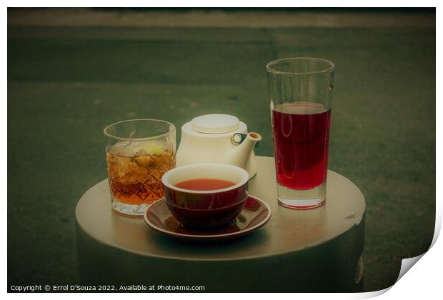 Afternoon Tea ! Print by Errol D'Souza