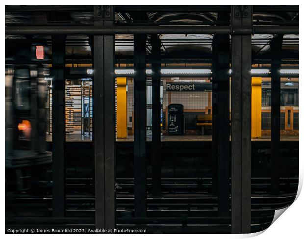 Franklin Avenue Subway Station Print by James Brodnicki