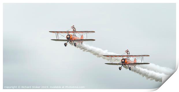Breitling Flyers Print by Richard Stoker