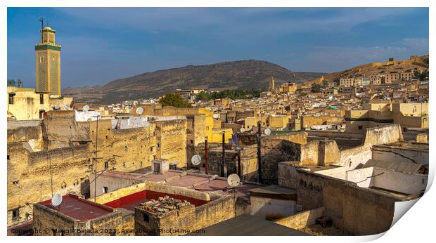 Buildings surrounding of Fez Morocco. Print by Maggie Bajada