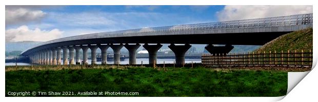 Clackmannanshire Bridge Panoramic Print by Tim Shaw