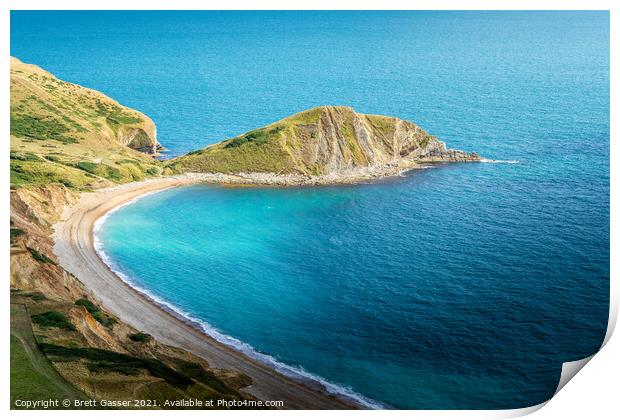 Worbarrow Bay Dorset Print by Brett Gasser