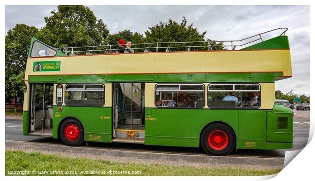 Open Top Double Decker Bus Print by GJS Photography Artist