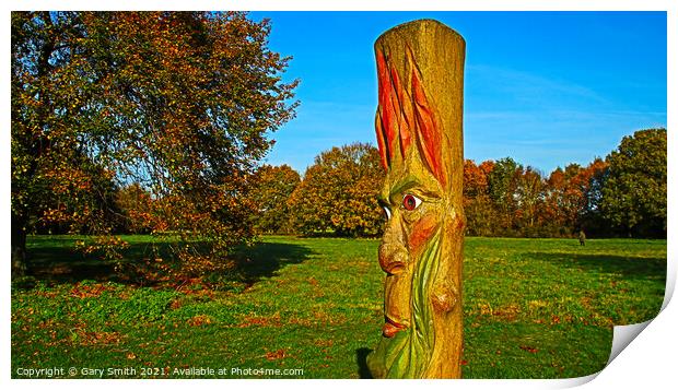 Totem pool on Edge of Playing Field  Print by GJS Photography Artist
