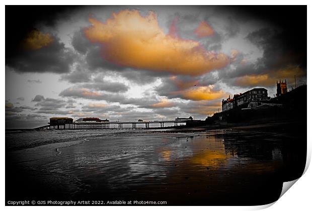 Cromer Vinette Print by GJS Photography Artist