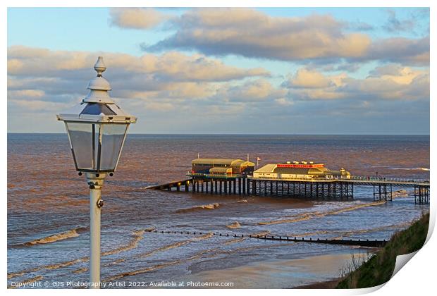 Cromer Pier and the Battered Lamp Print by GJS Photography Artist