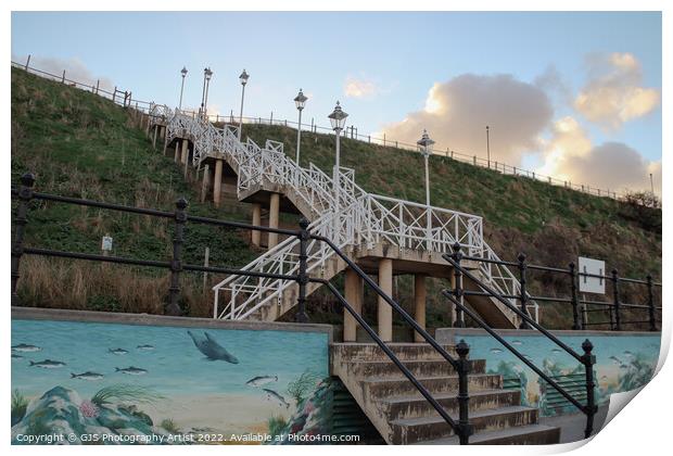 The Steps Down From Clifftop Print by GJS Photography Artist