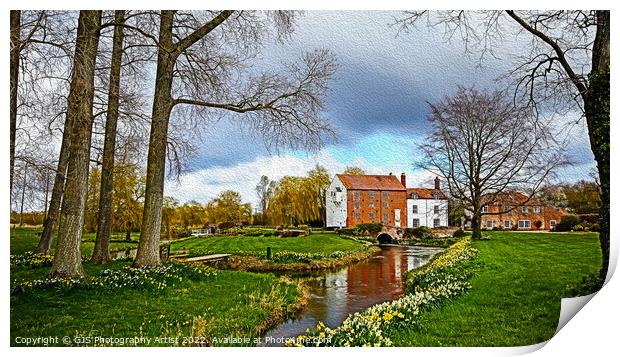 Serene Bintree Mill Landscape Print by GJS Photography Artist